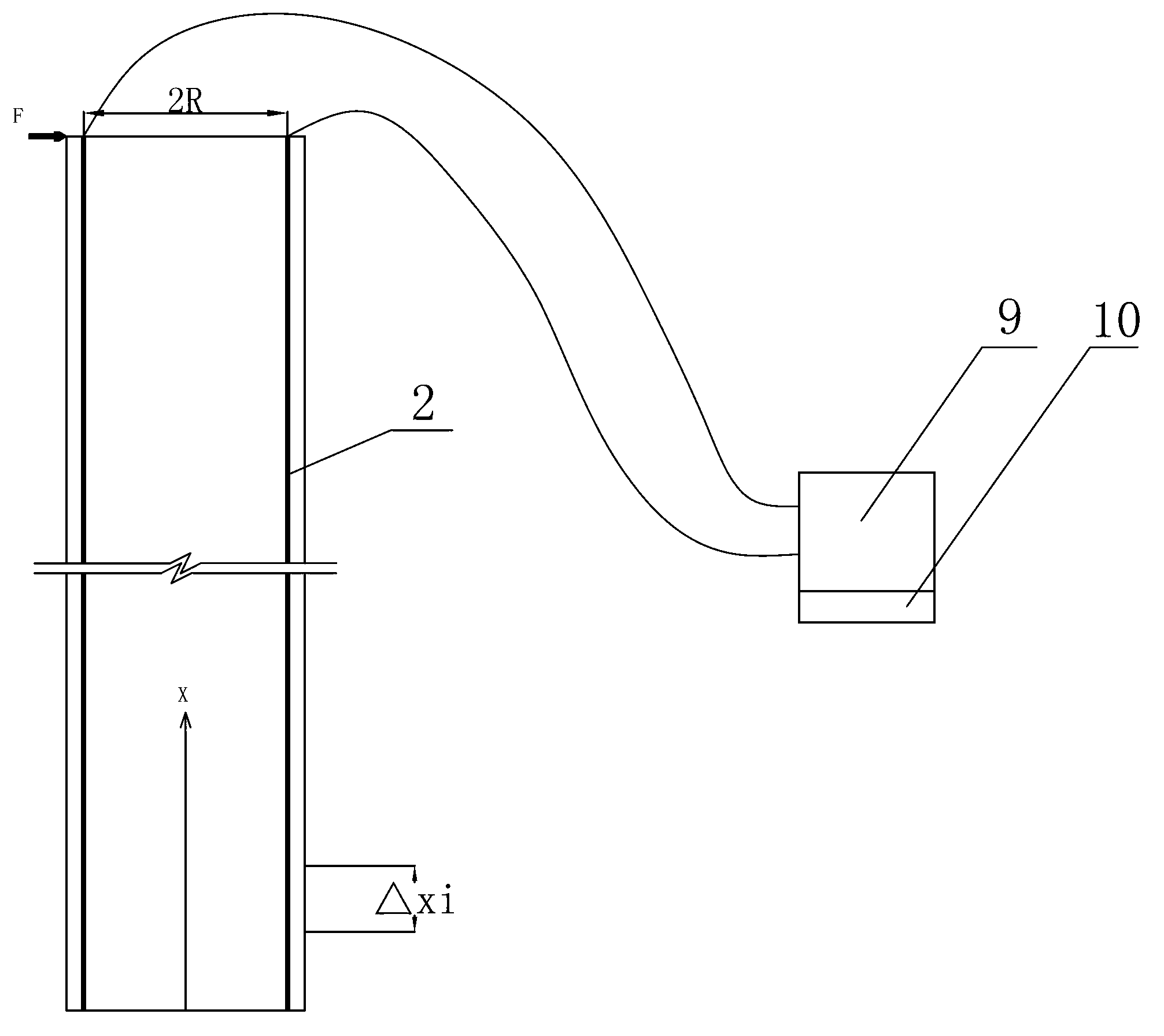 Foundation pile deflection measurement method based on distributed fiber sensing technique