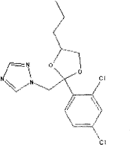 Sterilizing composition containing mebenil and propiconazole
