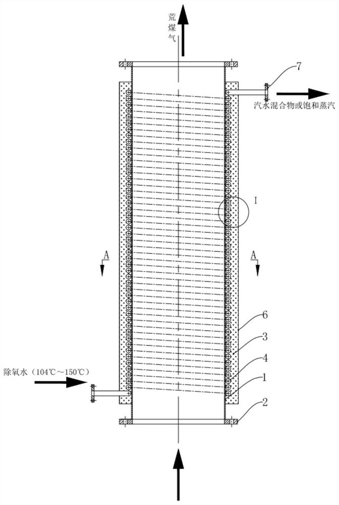Heat exchanger applicable to recovery of water heat from ascension tube of coke oven