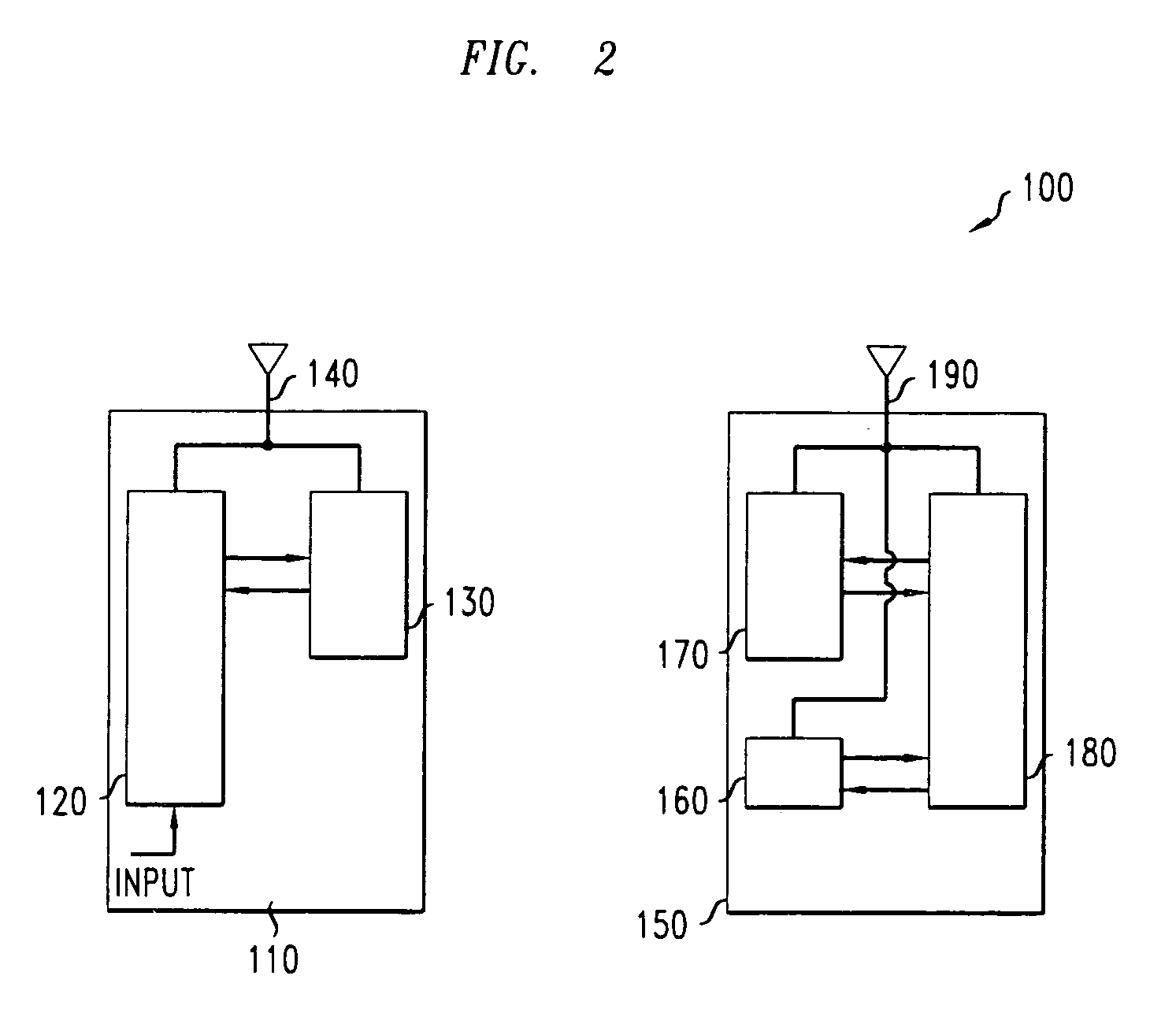 Method of data communication using a control message