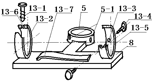 Device suitable for measuring refractive index on chalkboard to demonstrate optical refraction and reflection laws