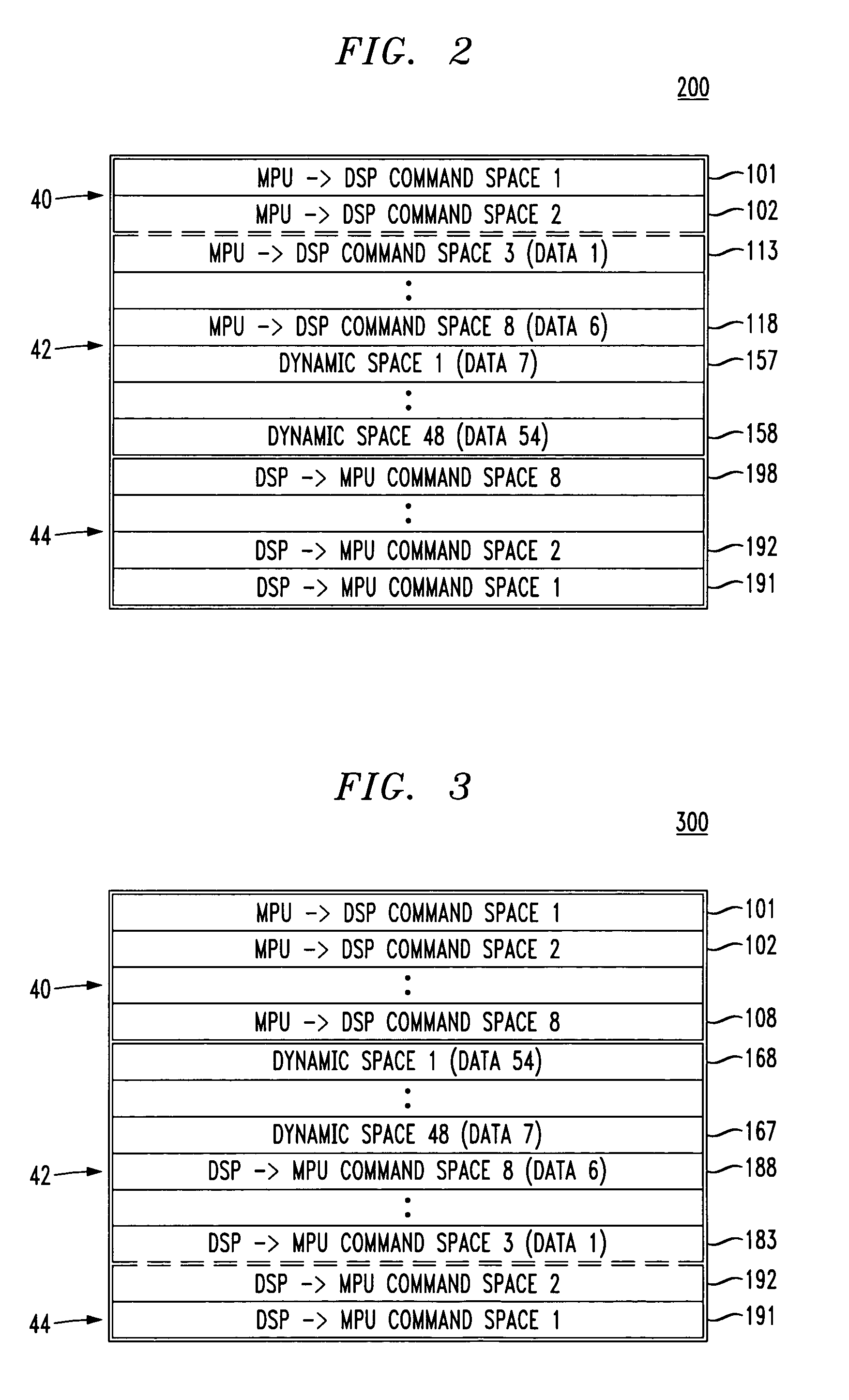 Maximized data space in shared memory between processors