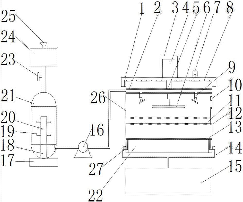 Medical instrument cleaning and disinfecting device