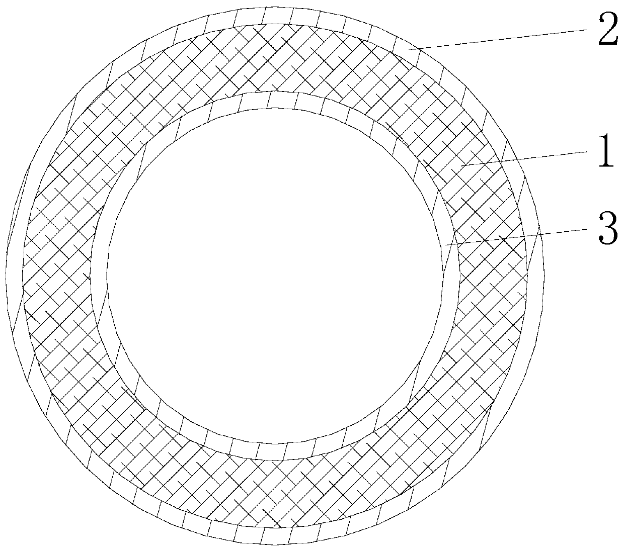 A flame-retardant bio-based polyurethane hose and production method thereof