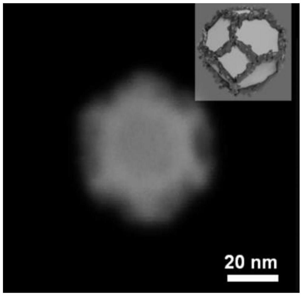 A kind of preparation method of platinum-gold nanocage and its application in catalyst