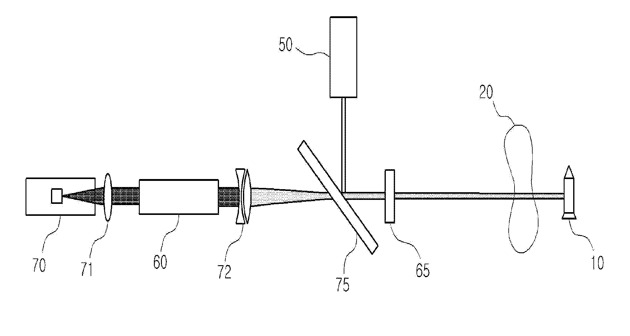 High-energy laser system intercepting a target and method thereof