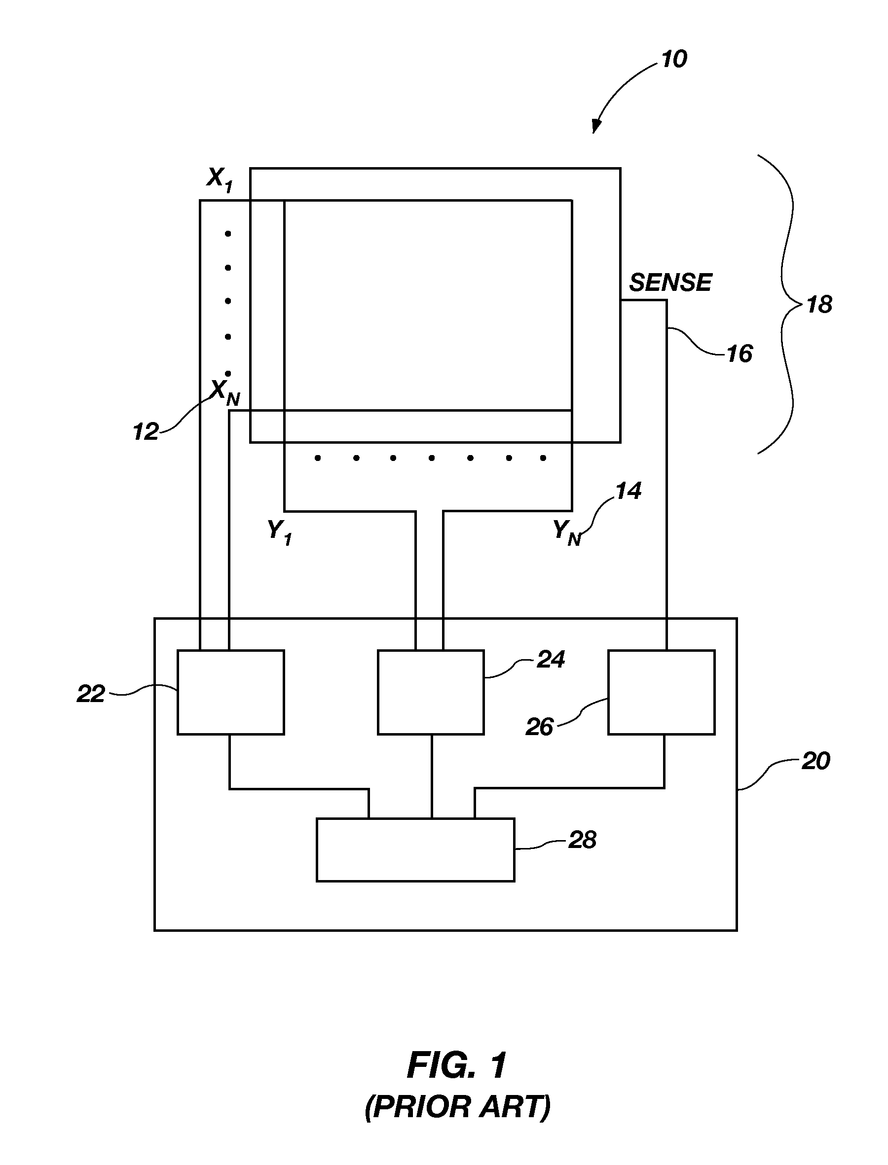 Capacitive touchpad capable of operating in a single surface tracking mode and a button mode with reduced surface tracking capability