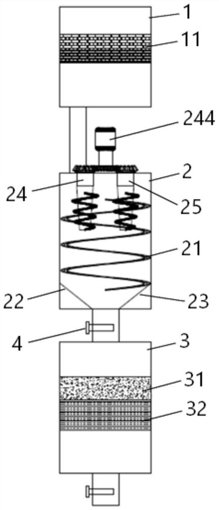 Bleaching and dyeing wastewater treatment device