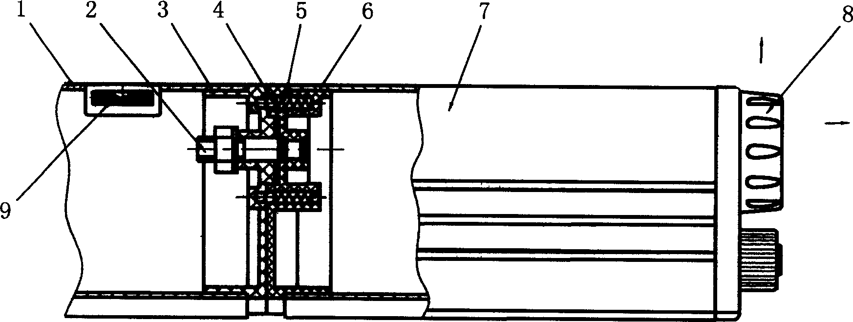 Laser leveling rod with an angle conversion mechanism