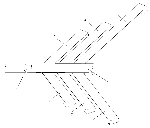 Branch cantilever beam vibration generator and power generation method thereof