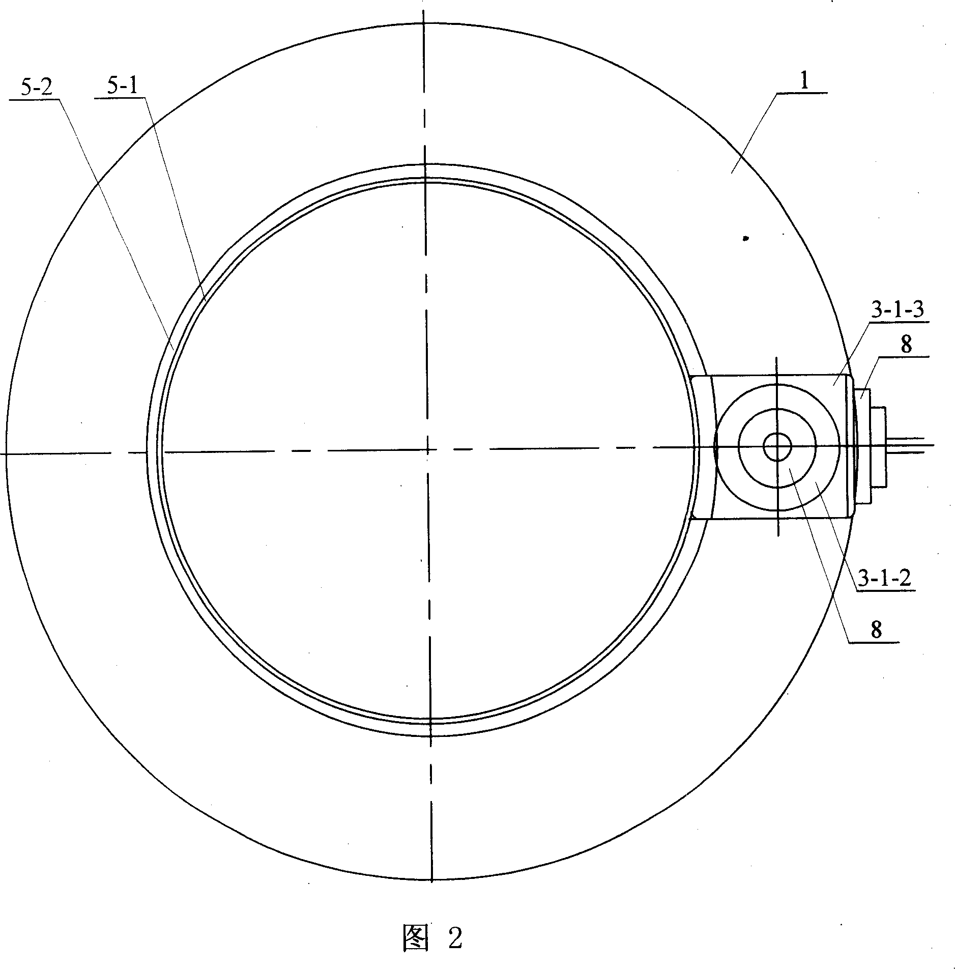 Method for vulcanizing inflated cover tyre