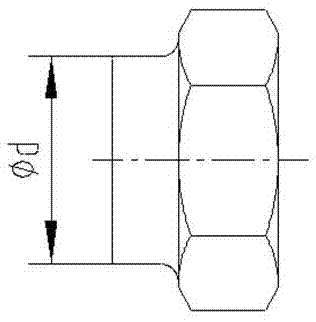 Self-locking nut anchoring force opening shrinking method and device