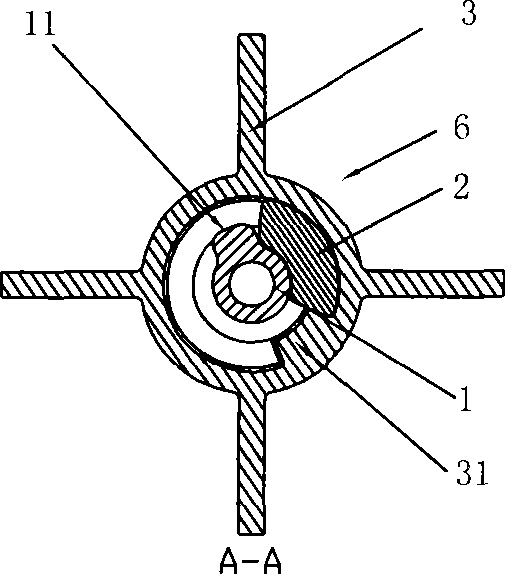 Transmission device between working component and rotor of permanent magnetism synchronous electric machine