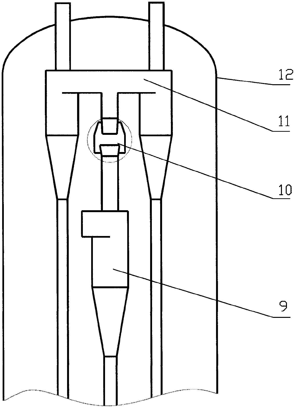 Novel connecting mode and component between rough rotator and top rotator in FCC disengager