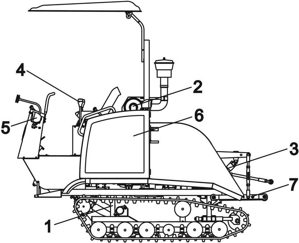 A crawler self-propelled device