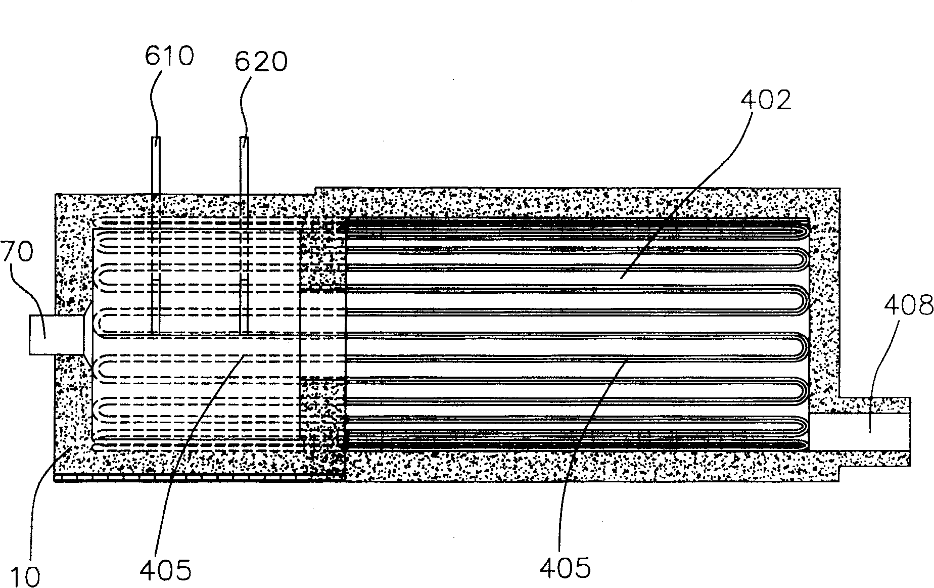 Gas injection boiler using the emulsifying coke mortar combustion device