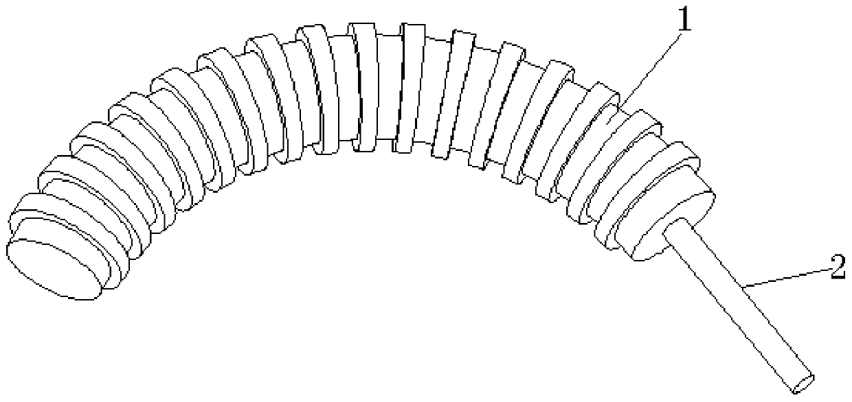 A fiber grating sensor for measuring the deformation of arc-shaped components and its measuring method