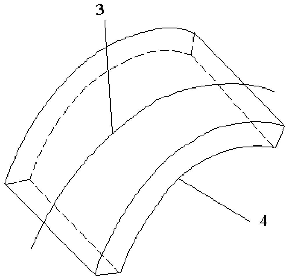 A fiber grating sensor for measuring the deformation of arc-shaped components and its measuring method