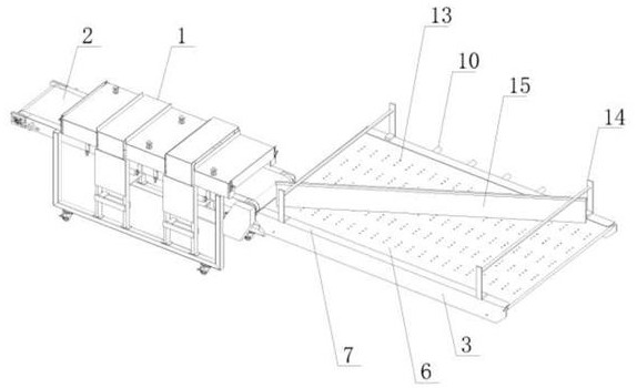 Full-automatic conveying line for shaping and processing chicken steaks