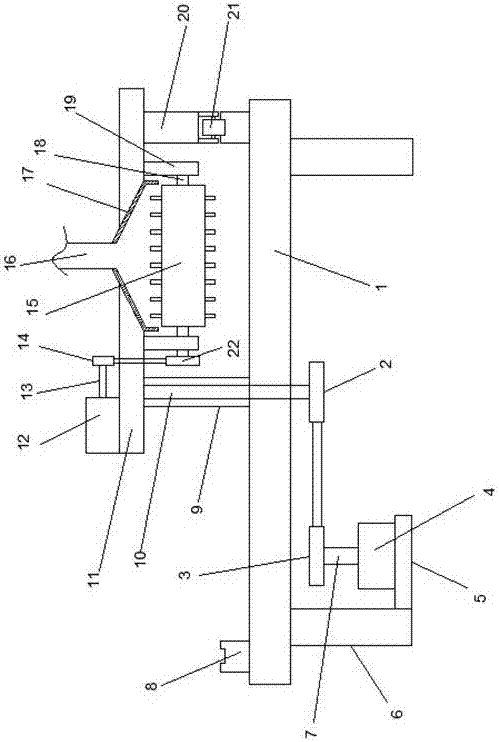 Cotton grabbing and feeding device for yarn