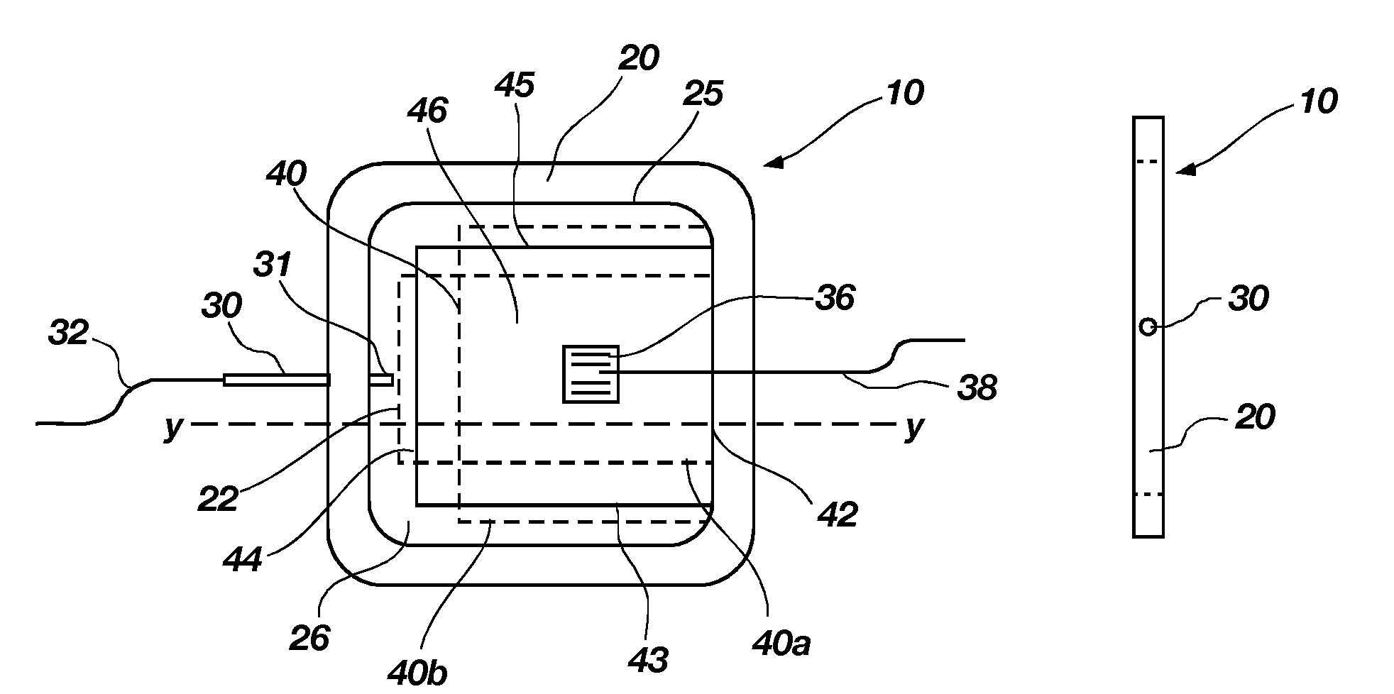 Relaxation modulus sensor, structure incorporating same, and method for use of same
