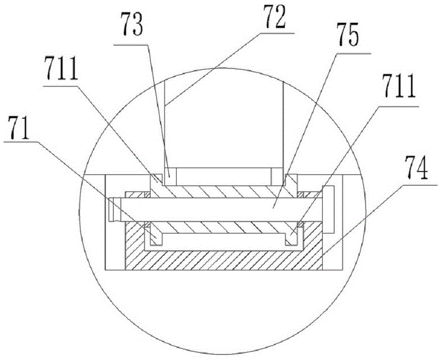 A horizontal annealing furnace anti-swing device