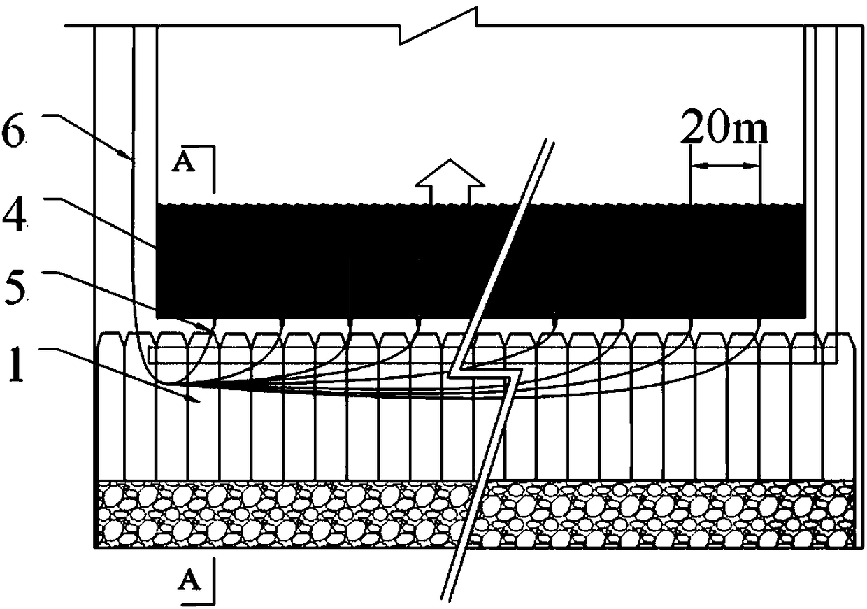 Large-mining-height stope coal wall rib spalling depth measurement method