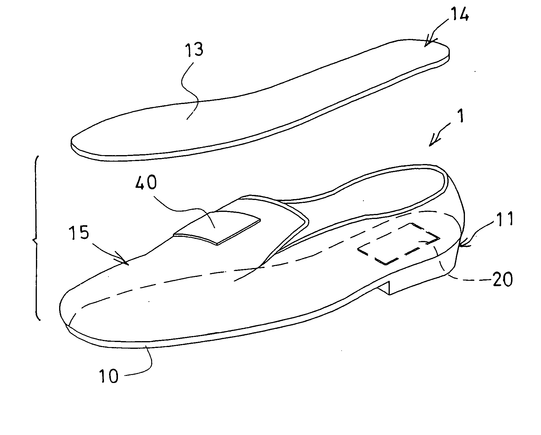 Shoe having physical measuring device