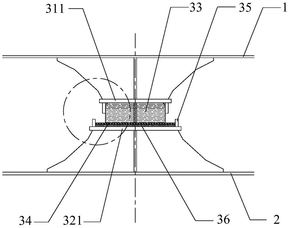 Laying method of epoxy resin layer for vertical support structure of independent tank