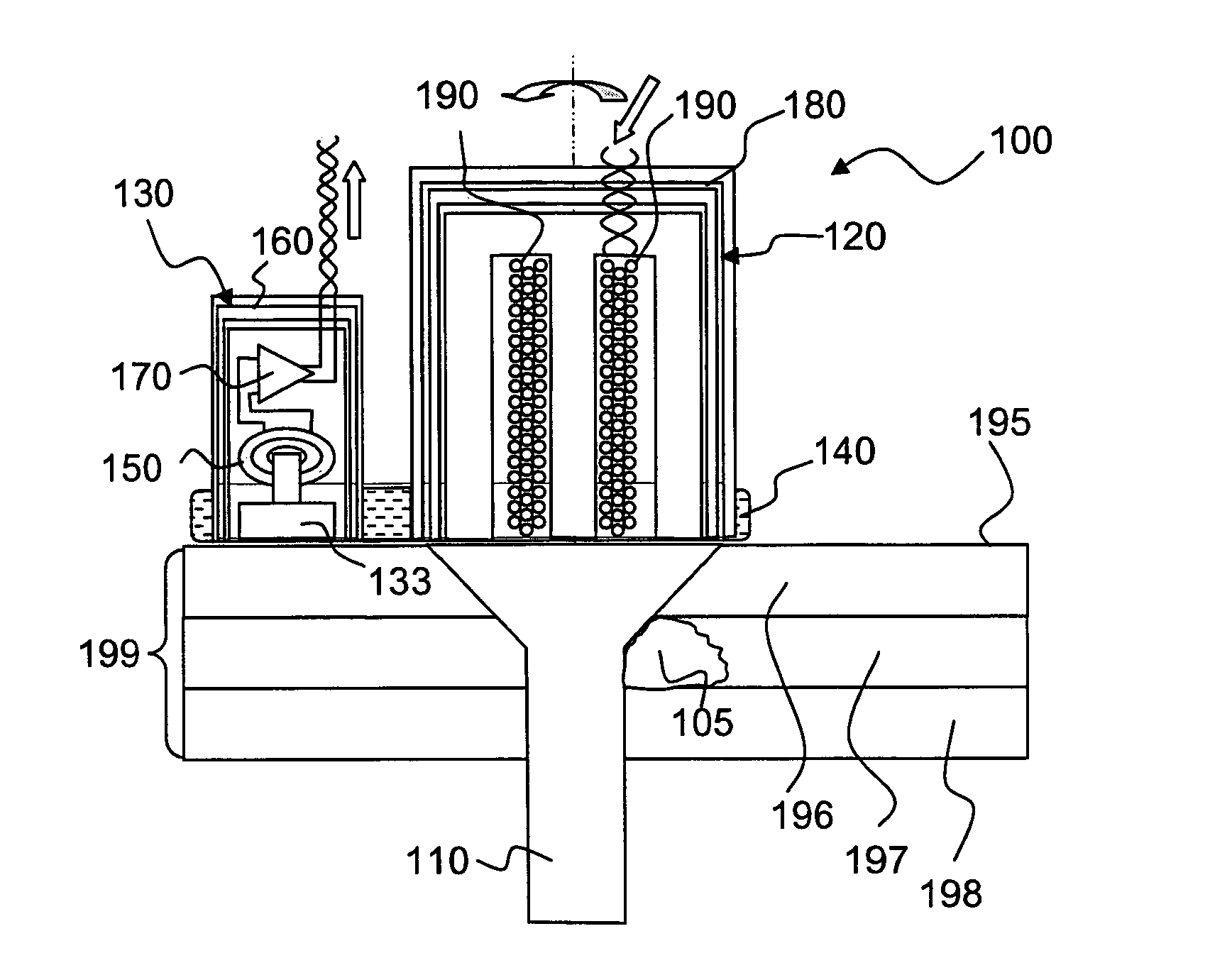 Apparatus and method for eddy-current magnetic scanning a surface to detect sub-surface cracks around a boundary