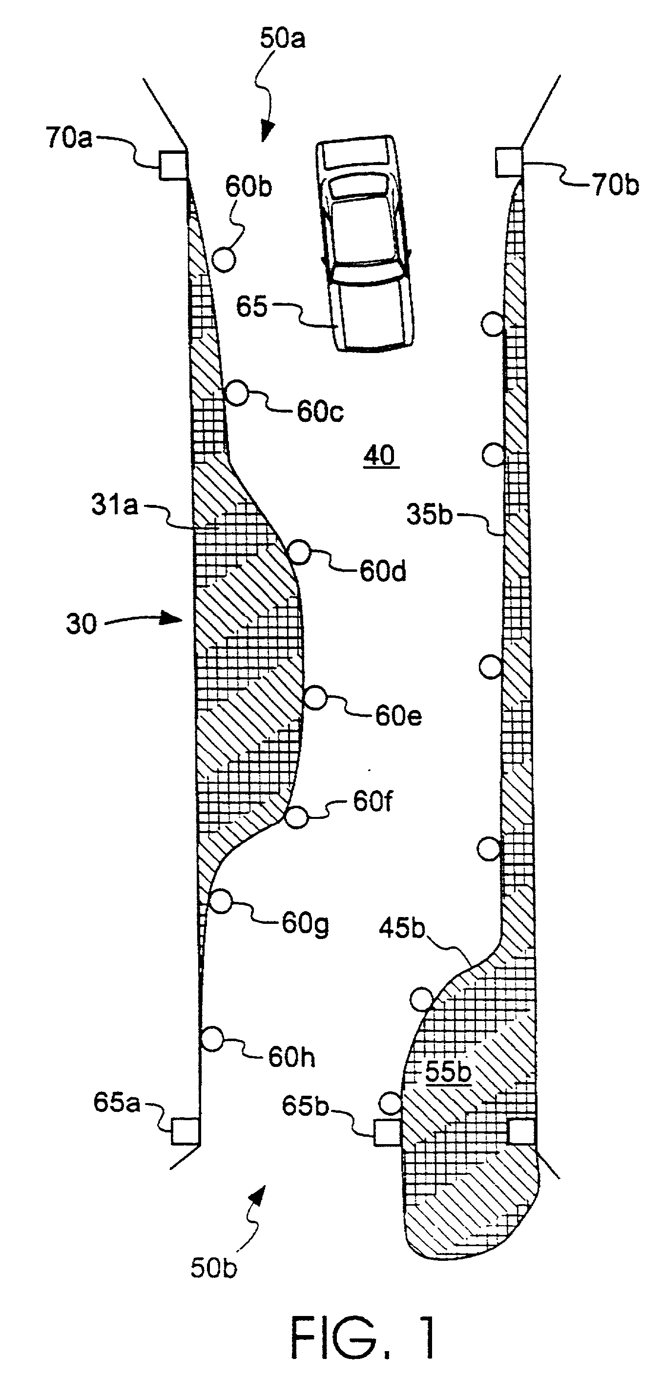 Amusement area devoted and structured for skilled maneuvering of a vehicle