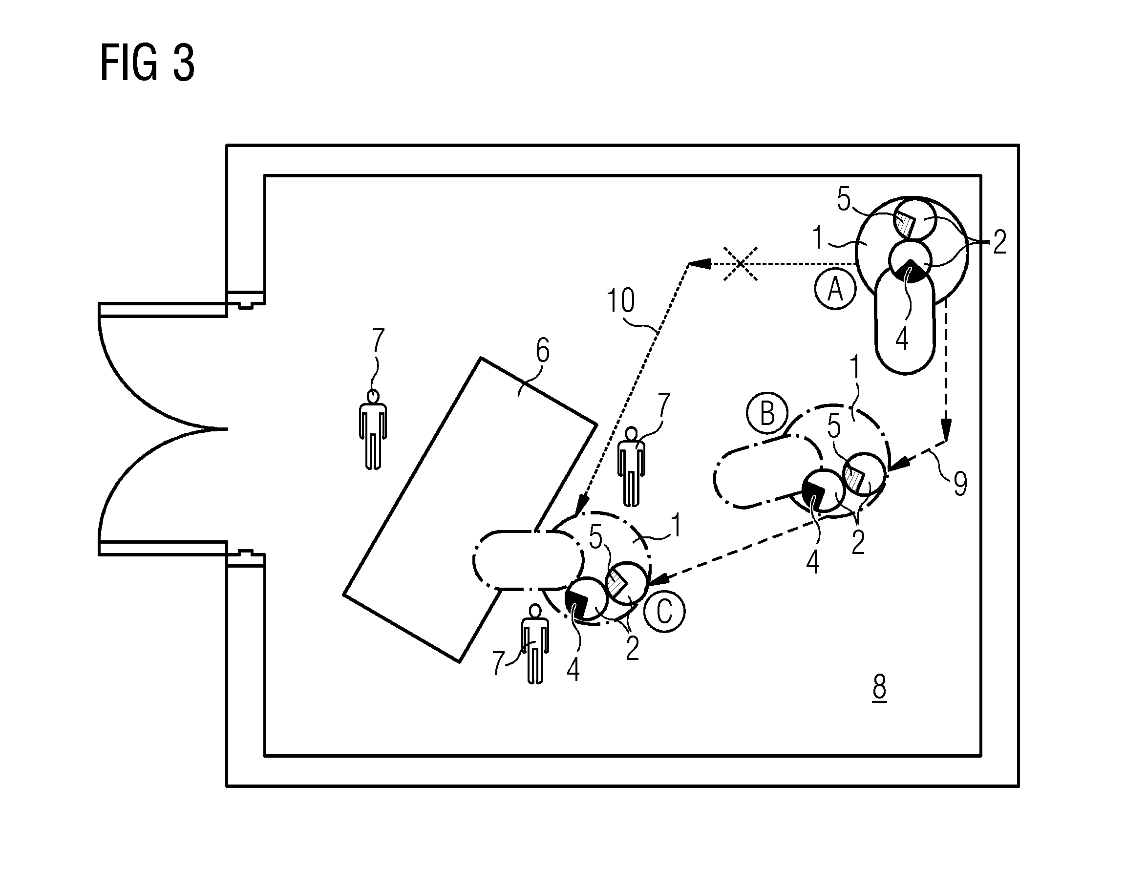 Motorized medical device and method for operating such a device