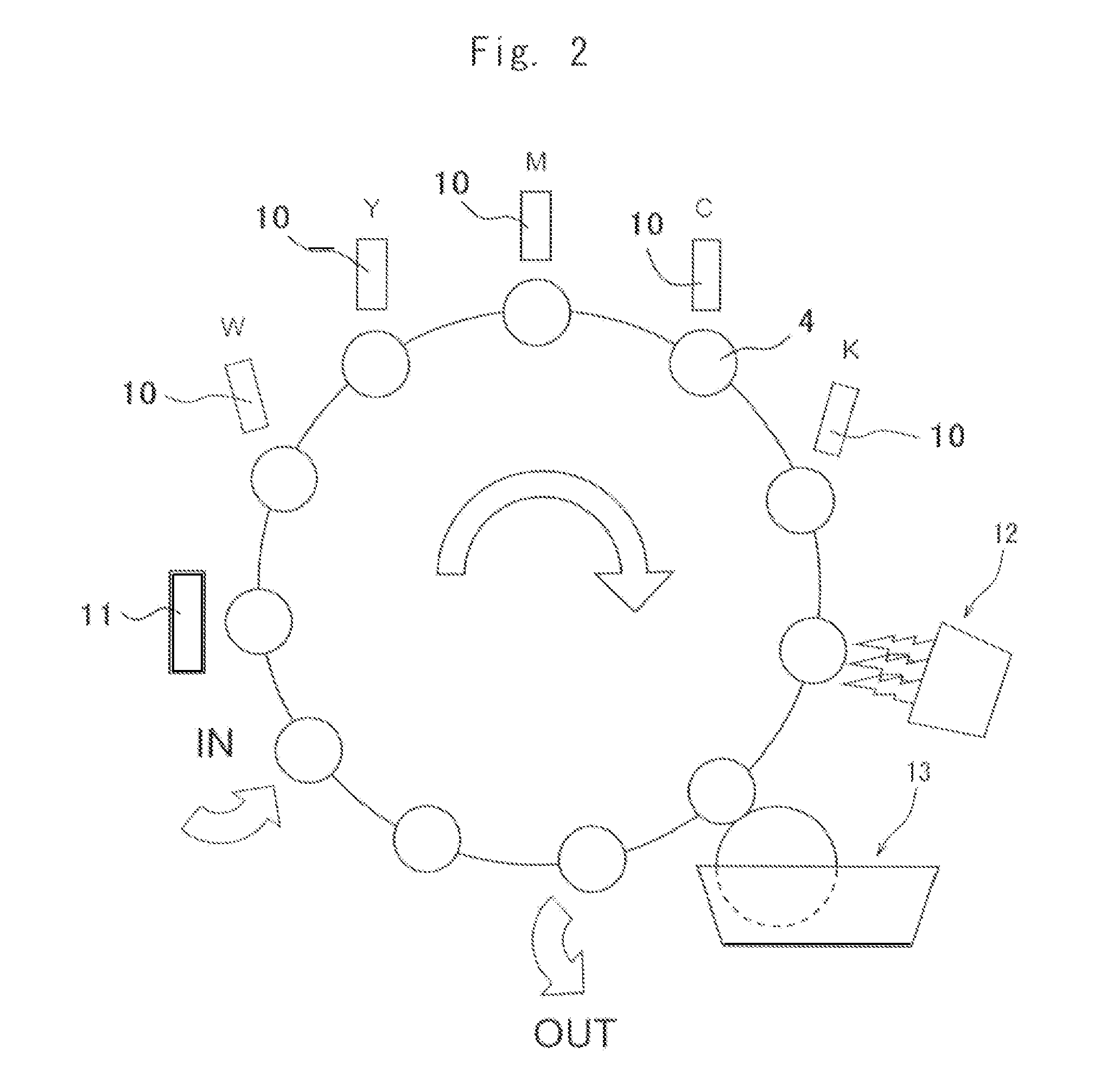 Ink for ink-jet printing, printed cylindrical containers and method for producing the same