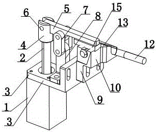 Air cylinder control type stacker handrail adjusting device