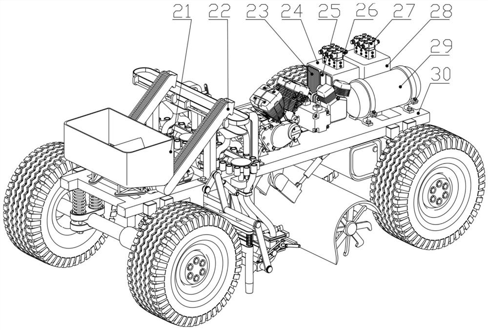 A method for distinguishing the location of garlic roots in a multifunctional garlic seeder