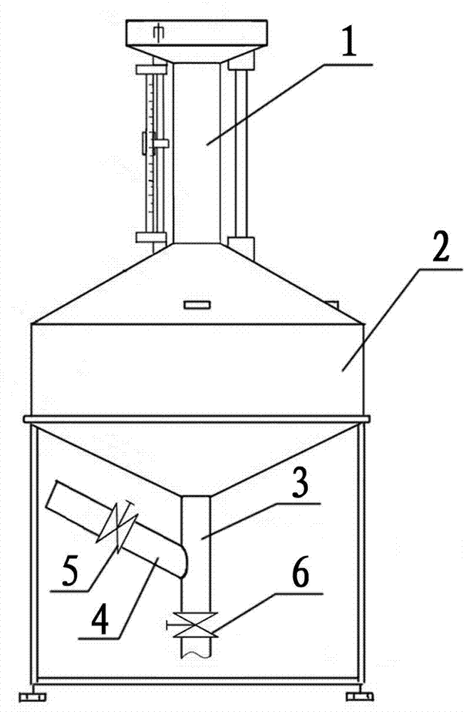 Liquid-feeding-discharging combination valve for standard metal measuring device