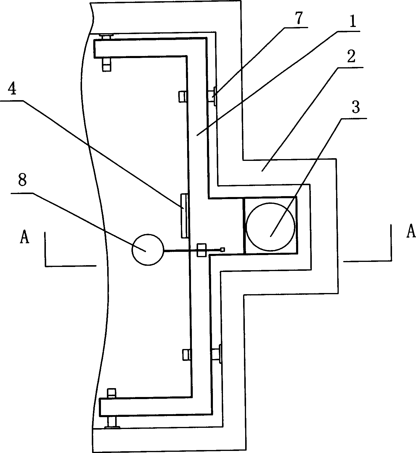 Floating ship type water collecting trough with perforations