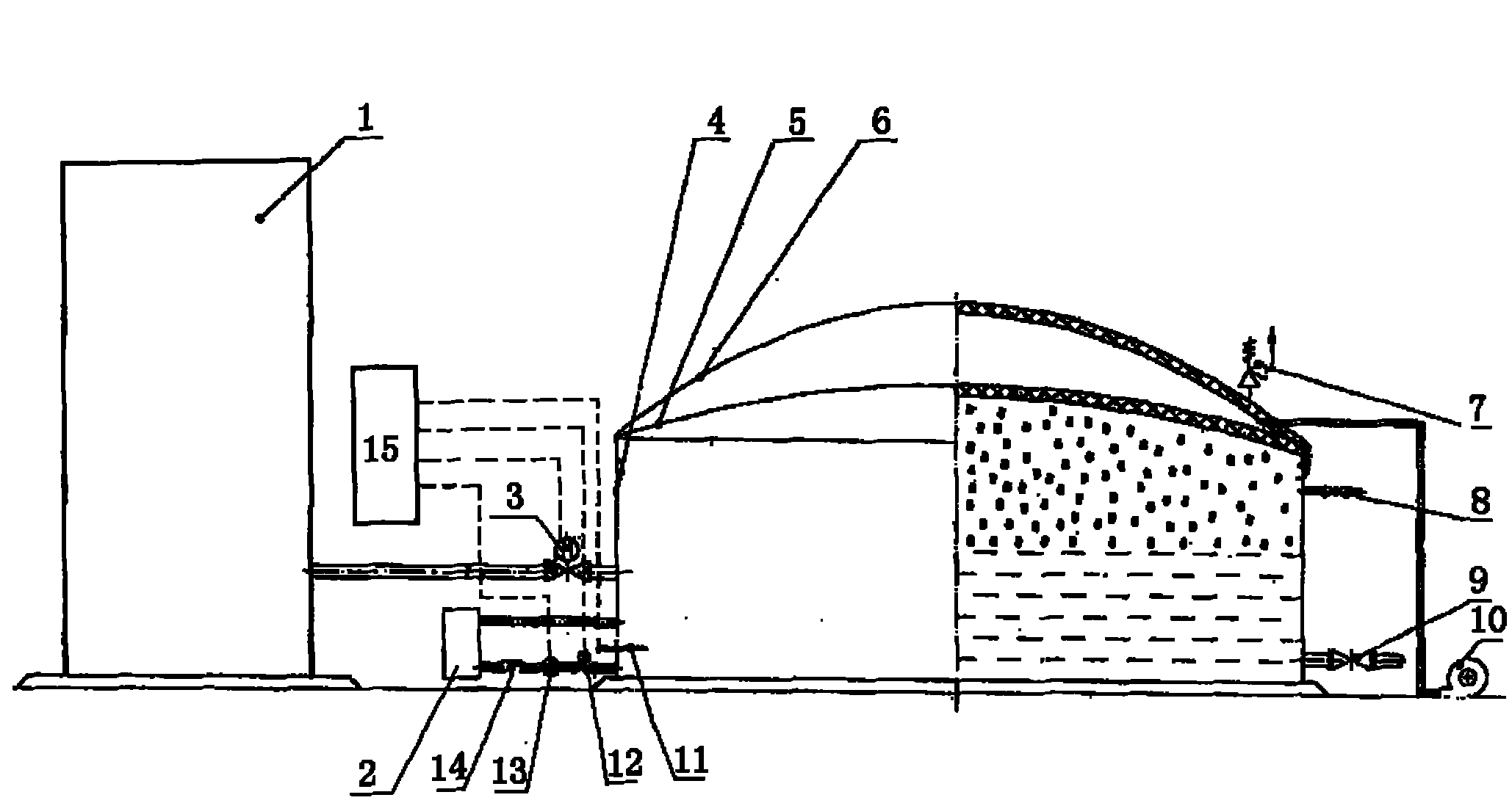 External circulating fermentation technique and device thereof