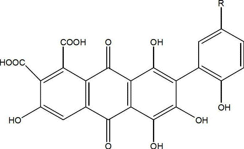 Method for extracting laccaic acid