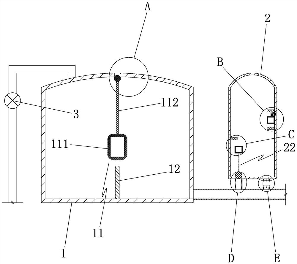 Secondary water supply system for high-rise water supply