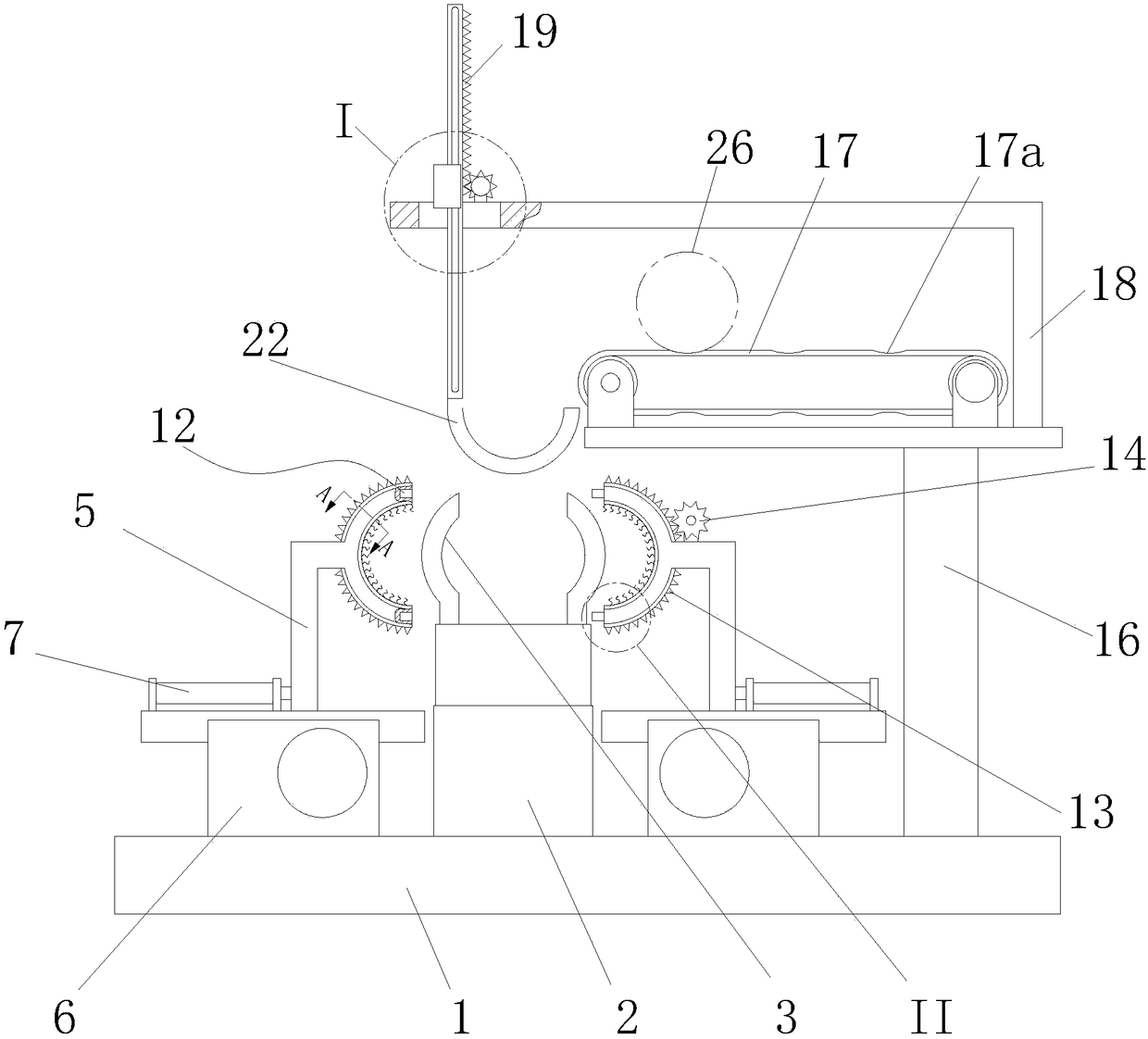 Automatic round bar grinding machine capable of achieving automatic feeding