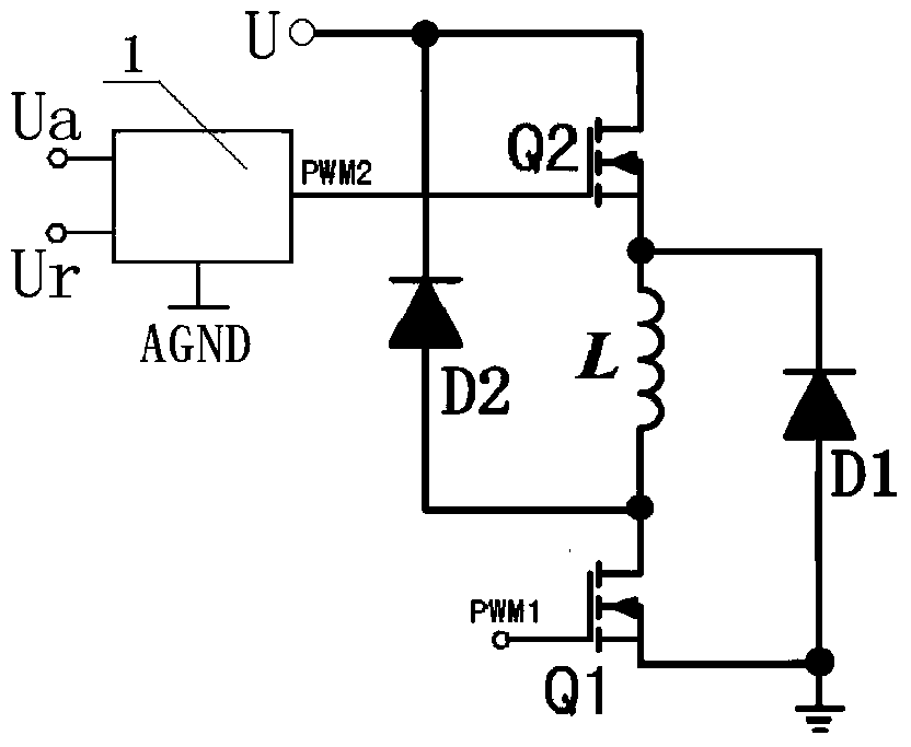 Brushless direct-current generator excitation circuit