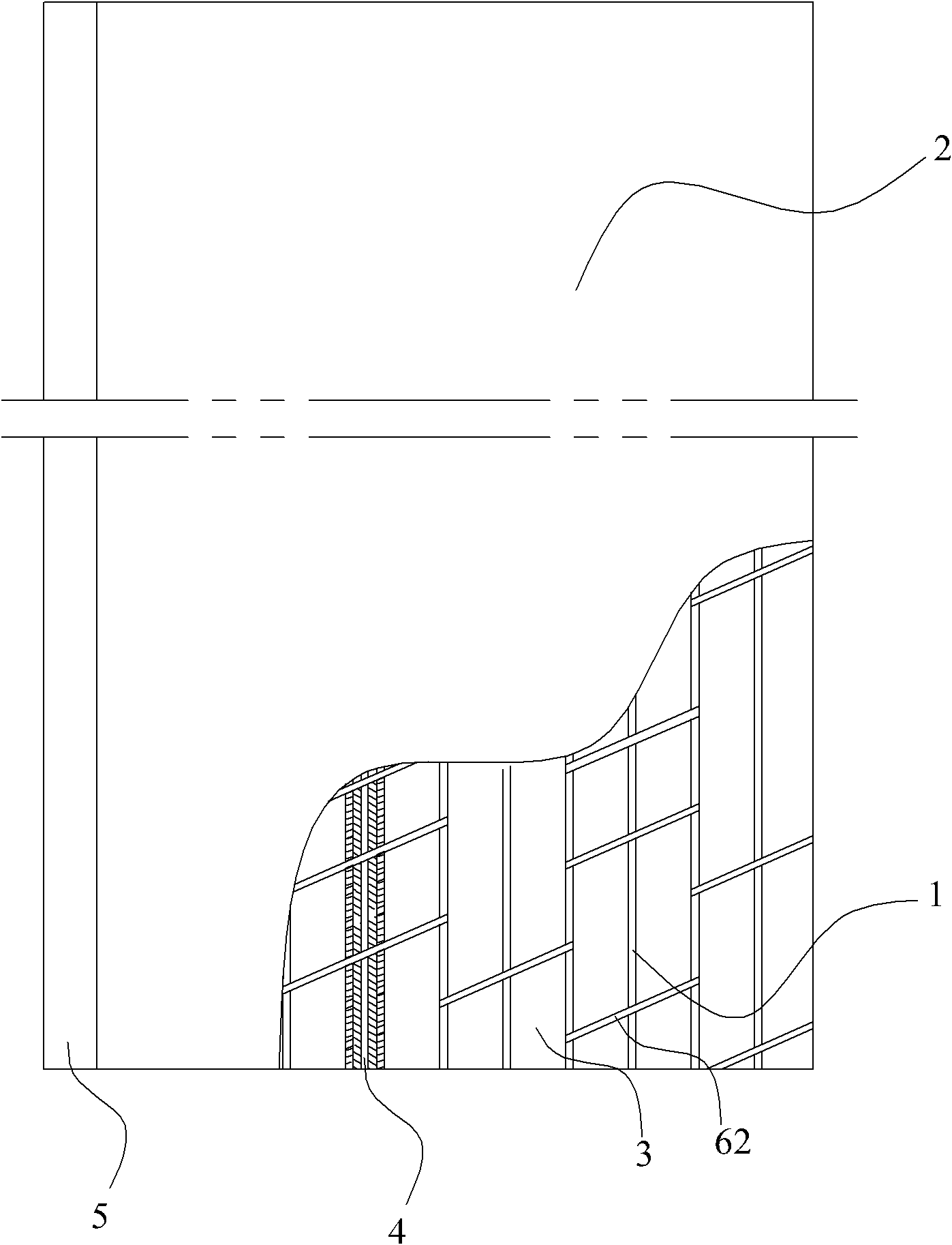 Novel pasting combined type drainage structural member