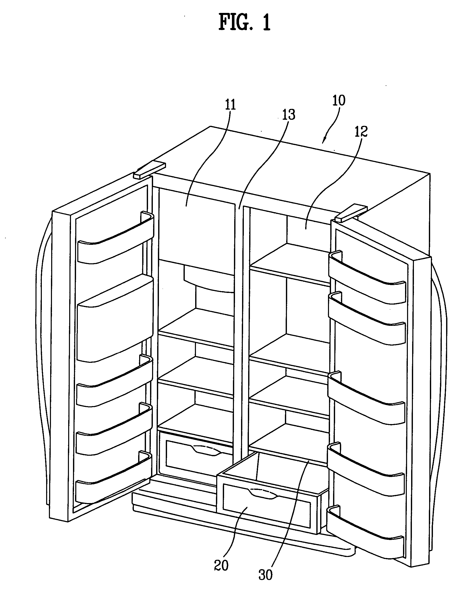 Cooling air supply apparatus of refrigerator