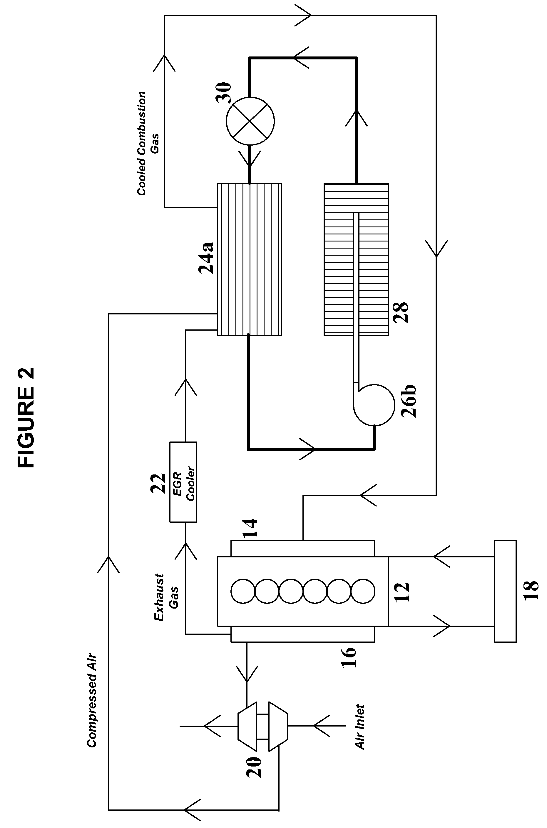 System and method for cooling a combustion gas charge