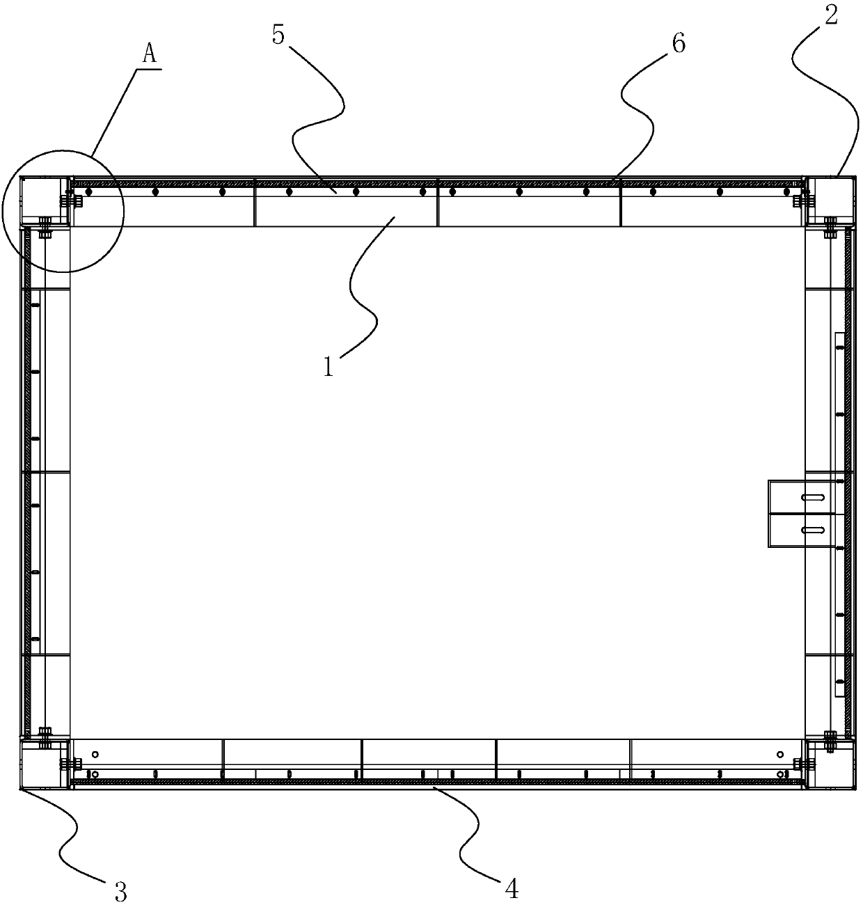 Glass installation assembly and method for installing elevator hoistway on external wall