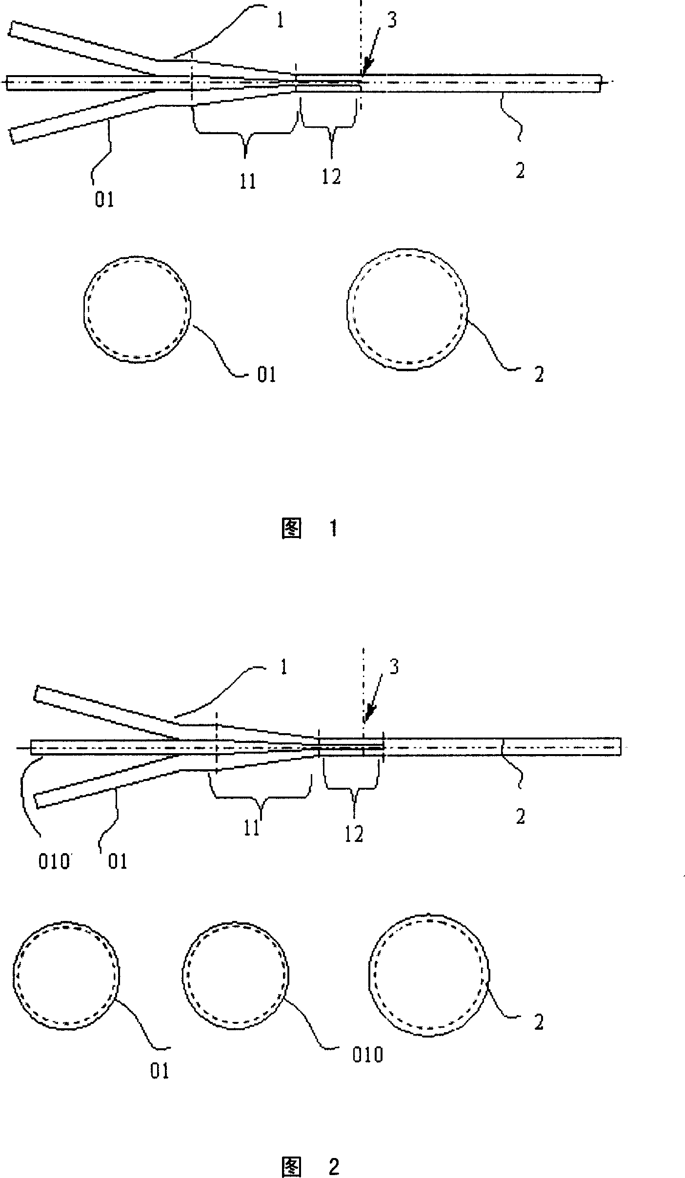 Laser power integrated device and its implement method