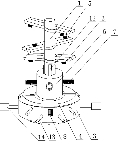 Earthquake self-adaptation-type pole and tower device