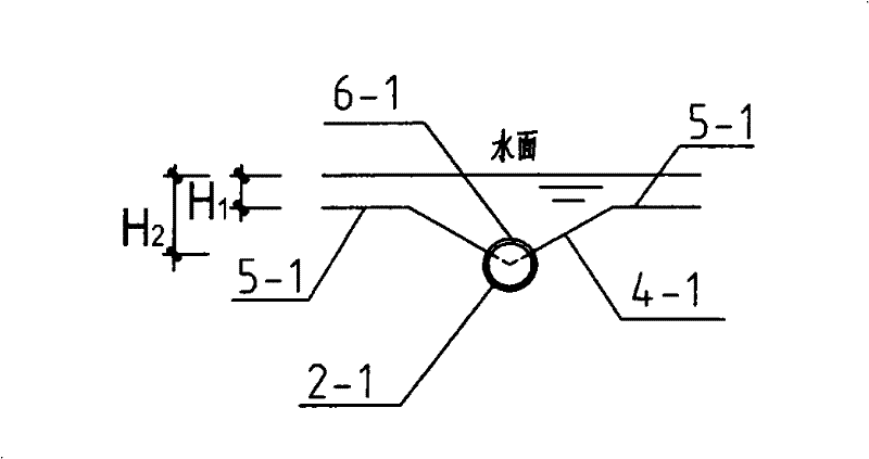 Natural layering water cold accumulation device