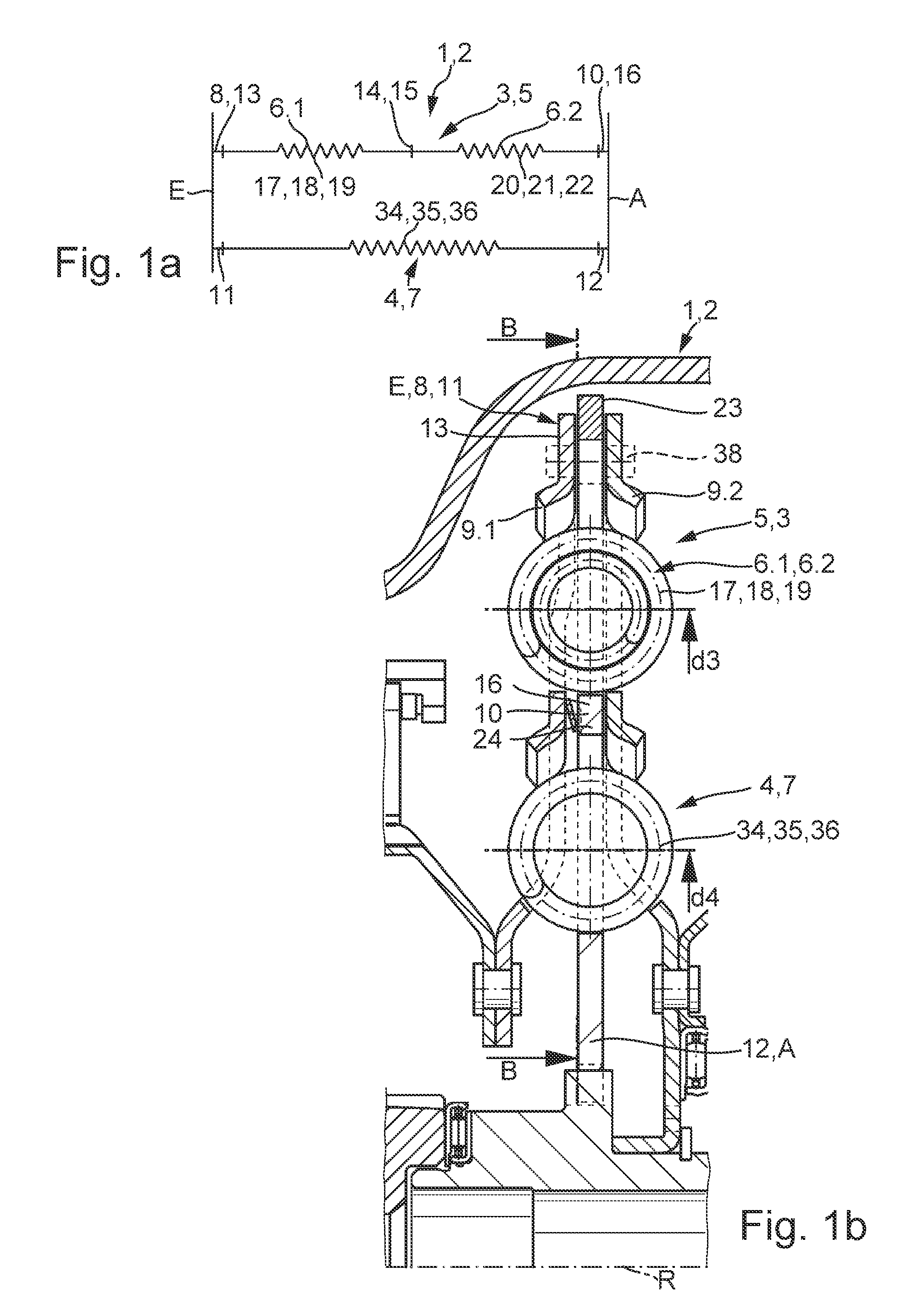 Device for damping vibrations, in particular a multi-step torsional vibration damper